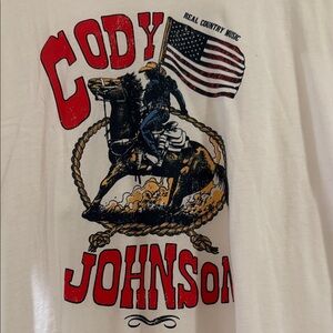 Next Level Apparel White Graphic Tee